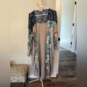 Light weight long cardigan